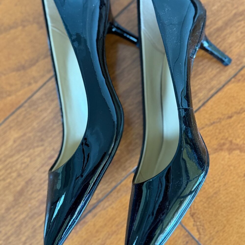 Michael Kors MK Flex Kitten Pump Black Patent BRAND NEW - Picture 3 of 8
